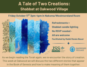 Oakwood Shabbat @ Nakoma/Westmoreland Room at Oakwood Village